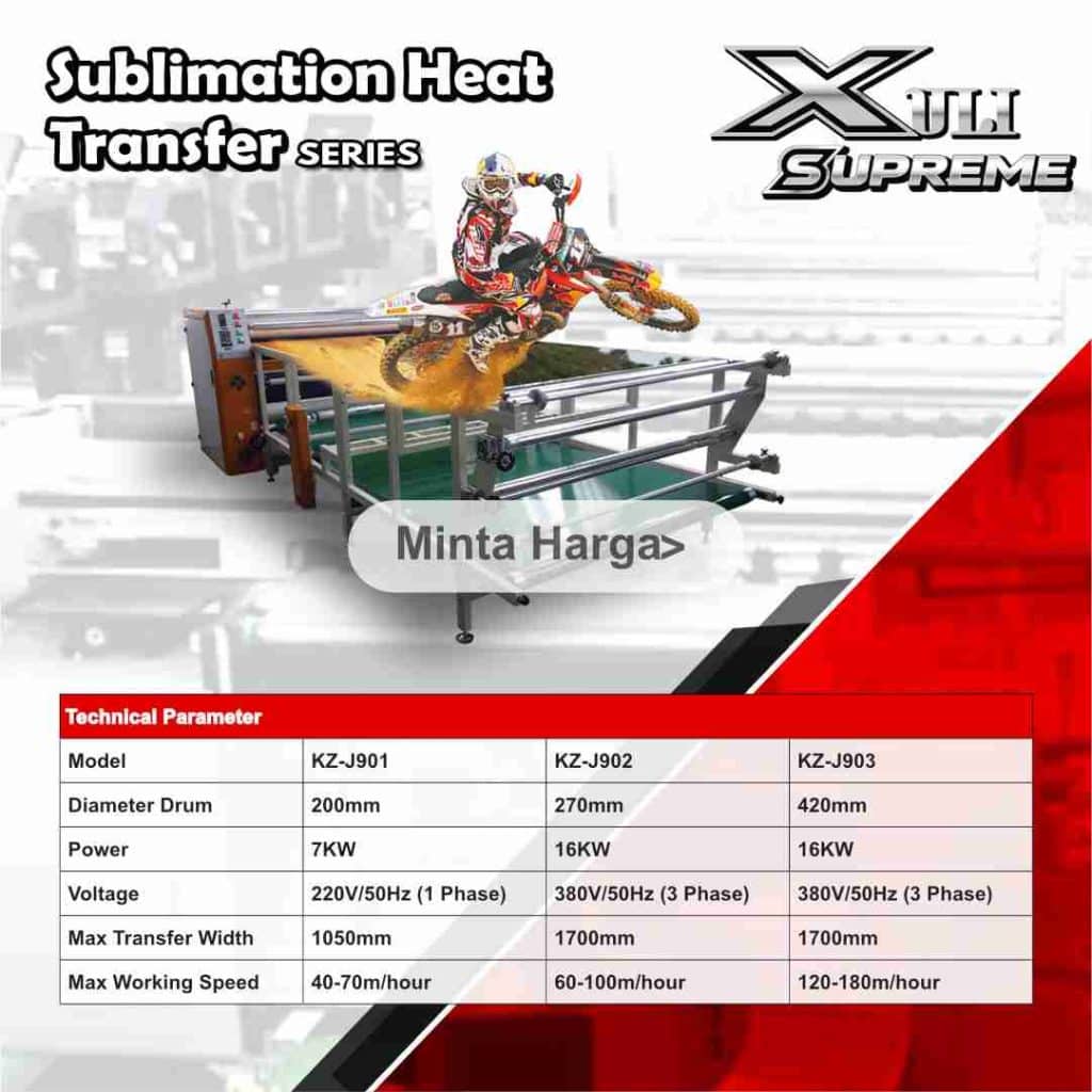 xuli supreme sublimation roller heat 11zon